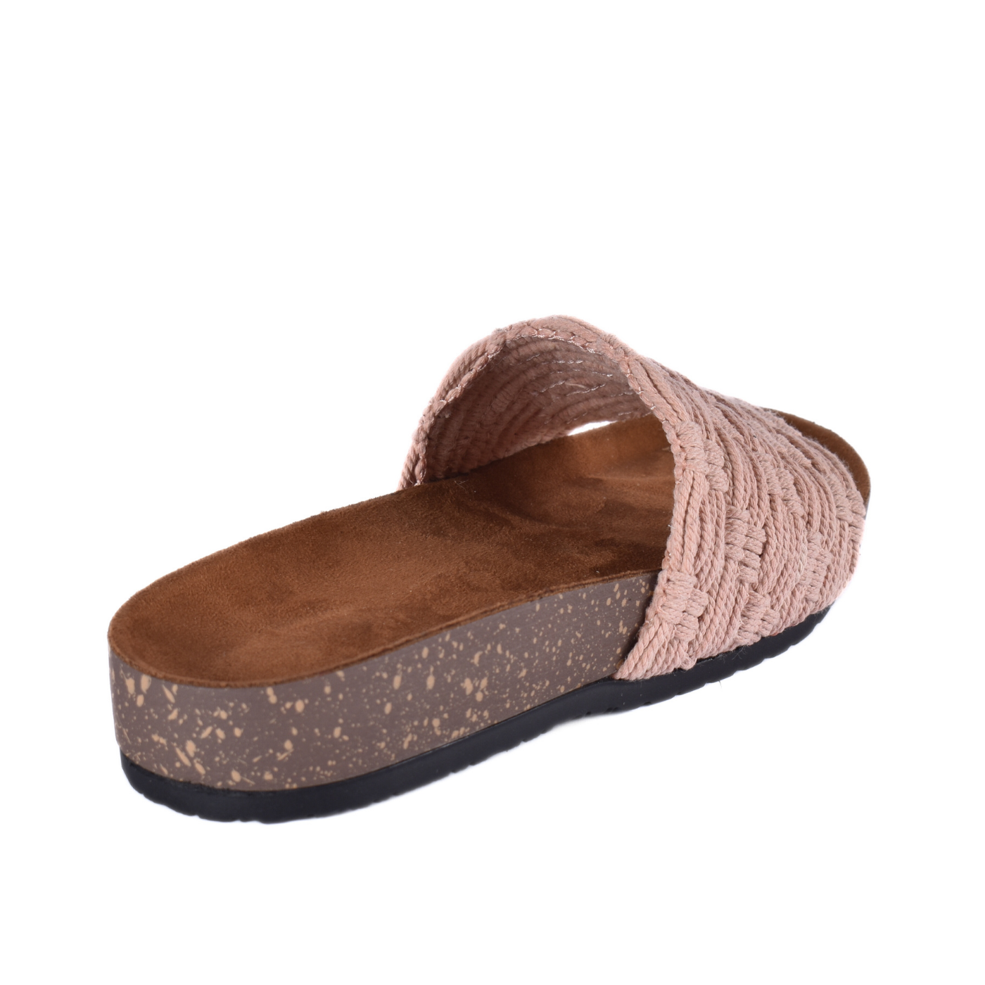 Embossed Leather Flat Slipper