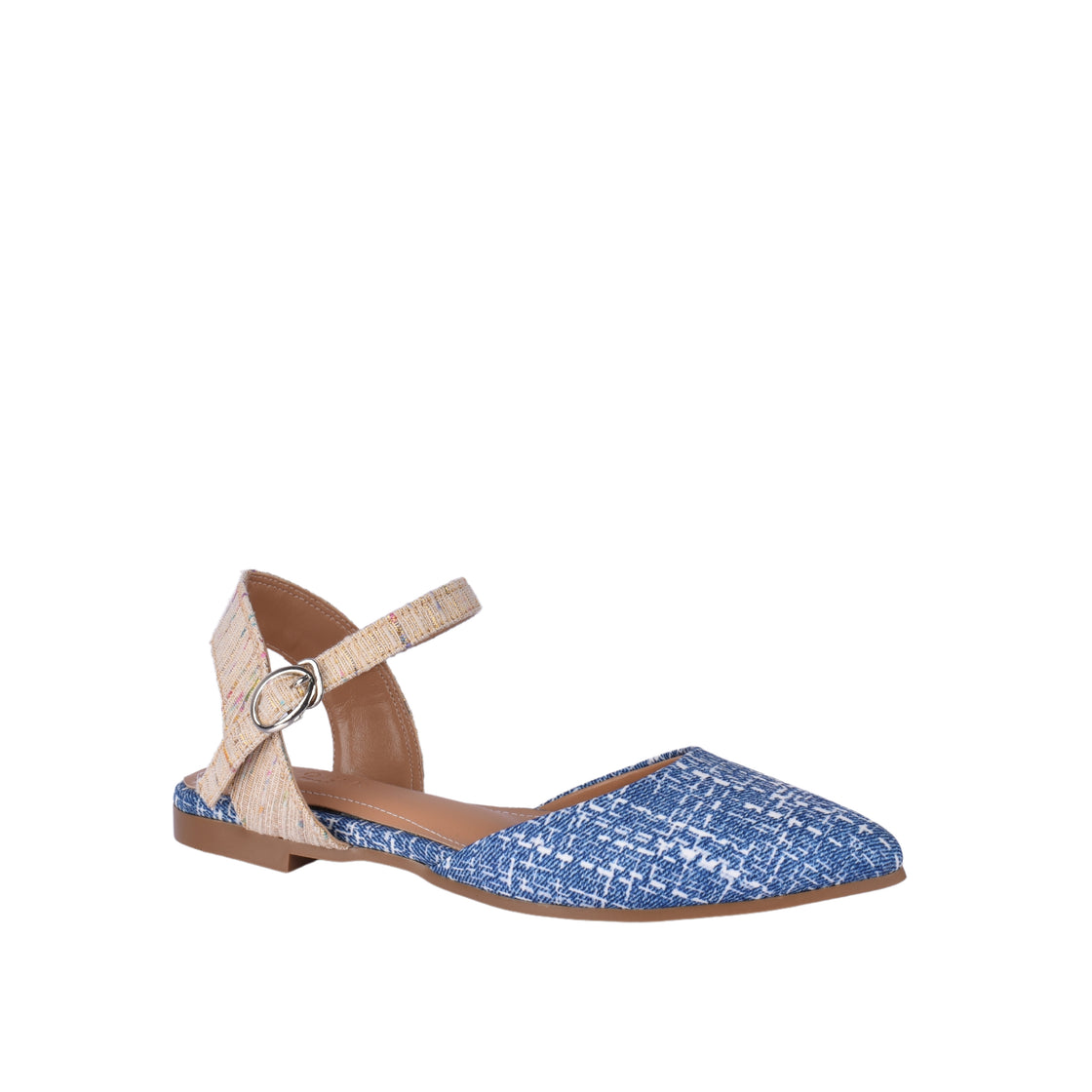 Flat Mid-Heel Sandal