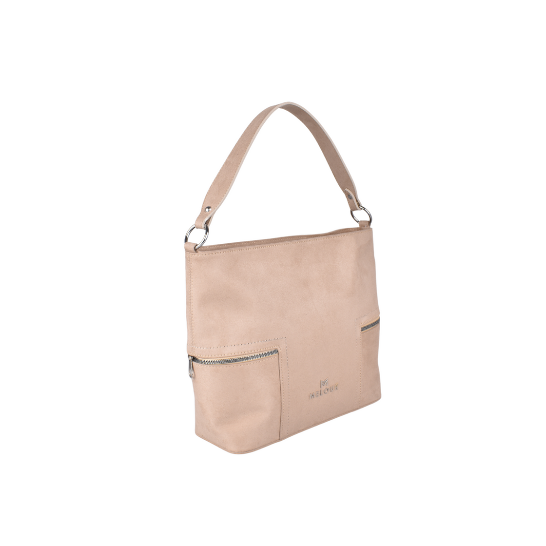 Basic Shoulder Bag with Zipper