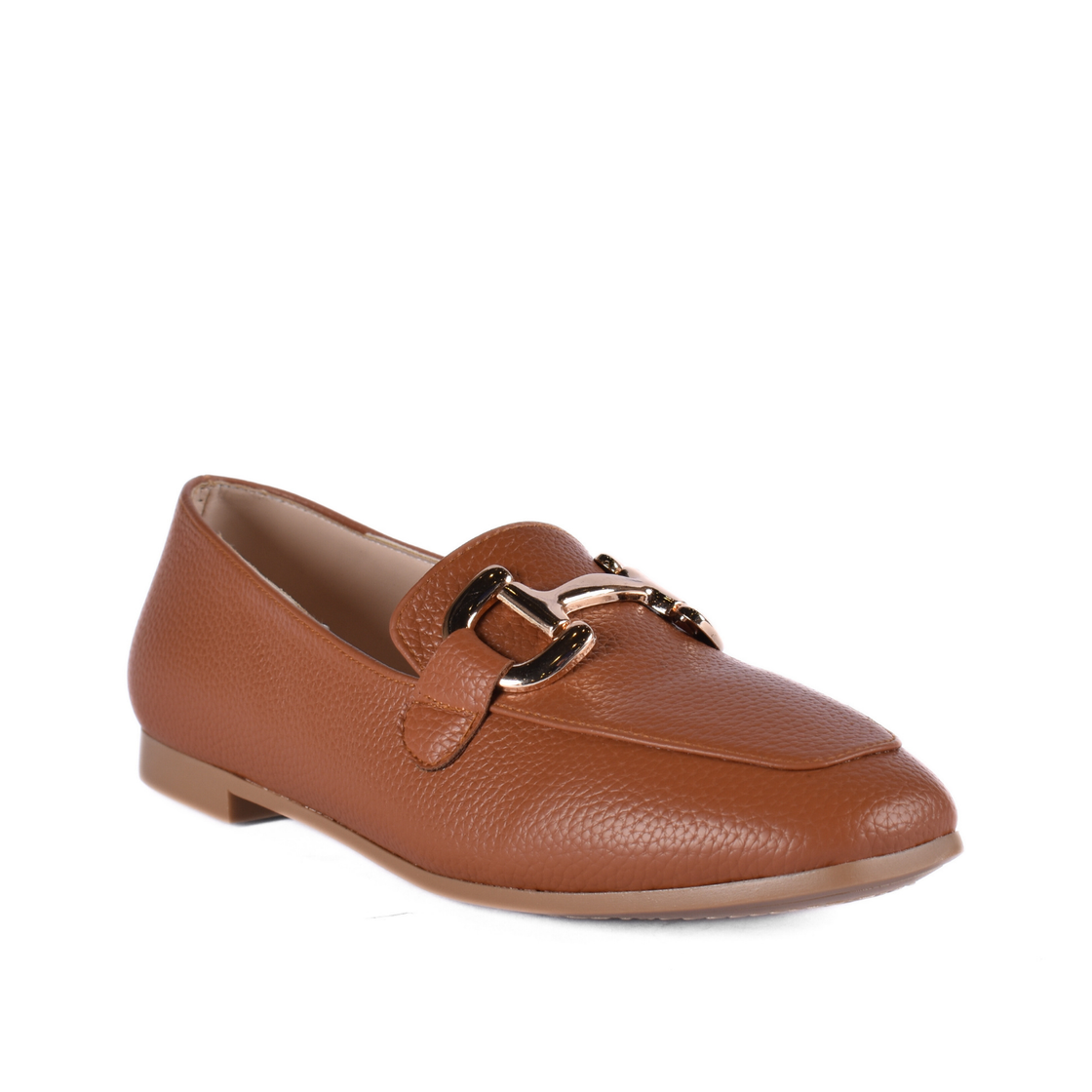 Basic Leather Shoe with Elastic Side