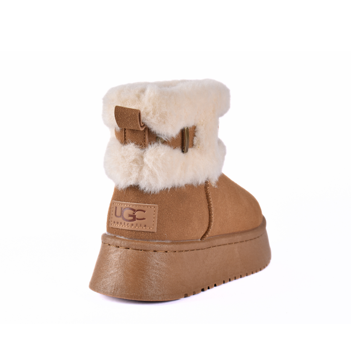 Fur Platform Half Boots