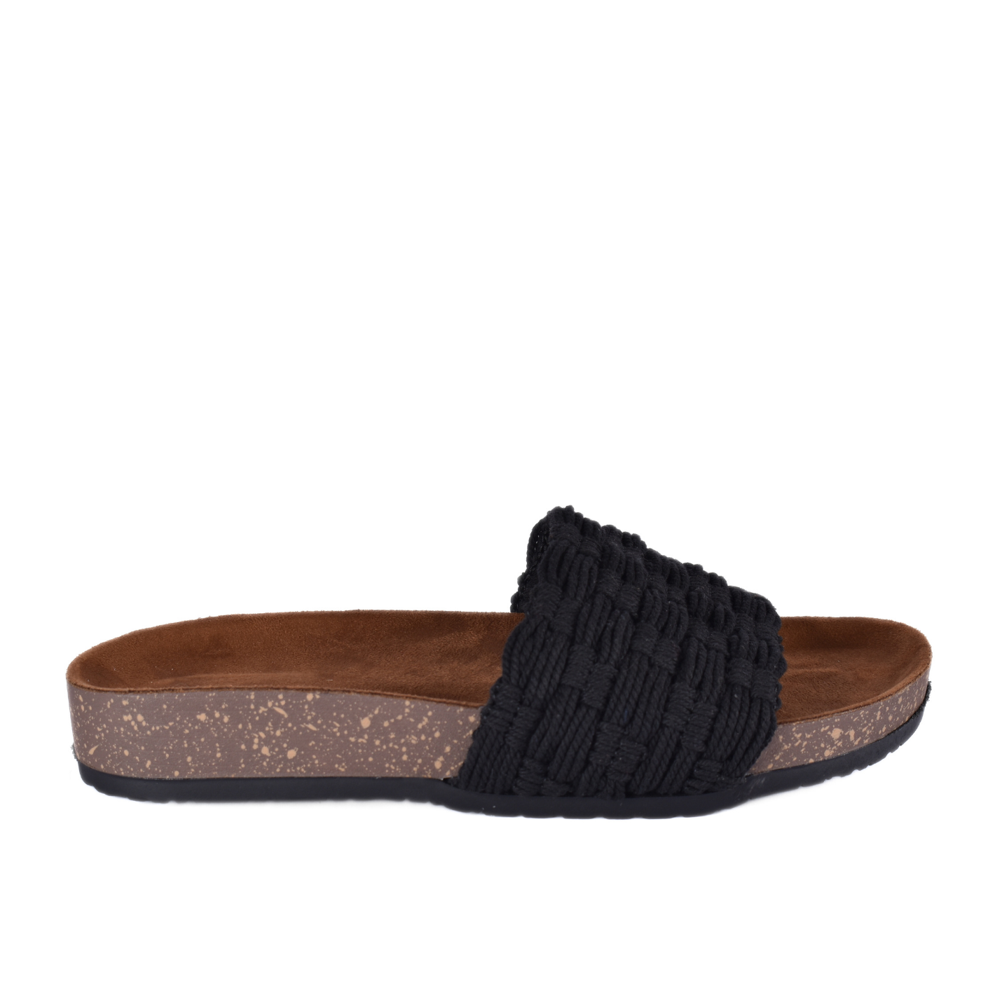 Embossed Leather Flat Slipper