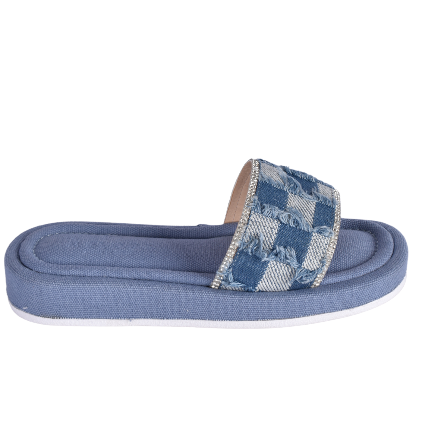 Textured Slide with Crystal Trim