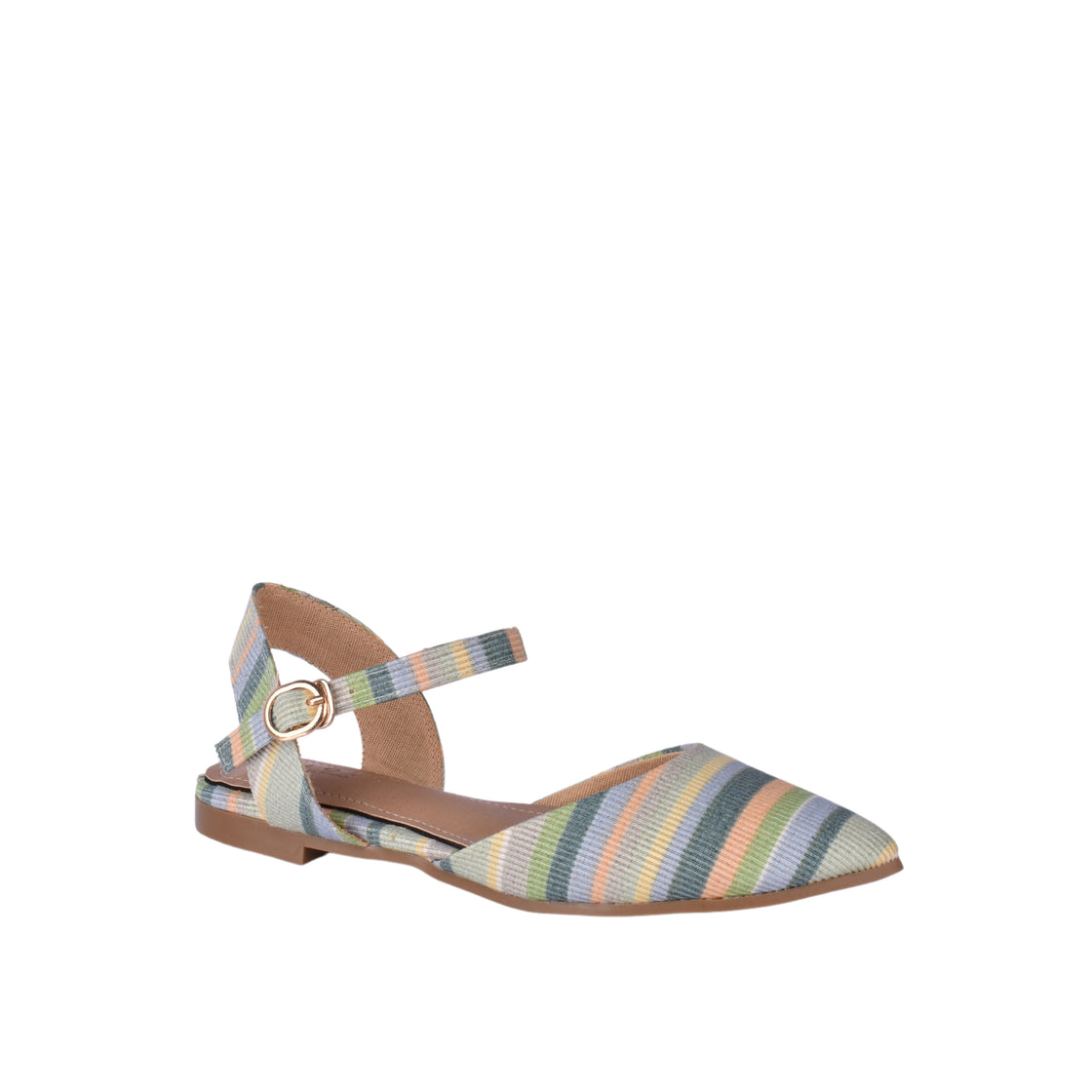 Flat Mid-Heel Sandal