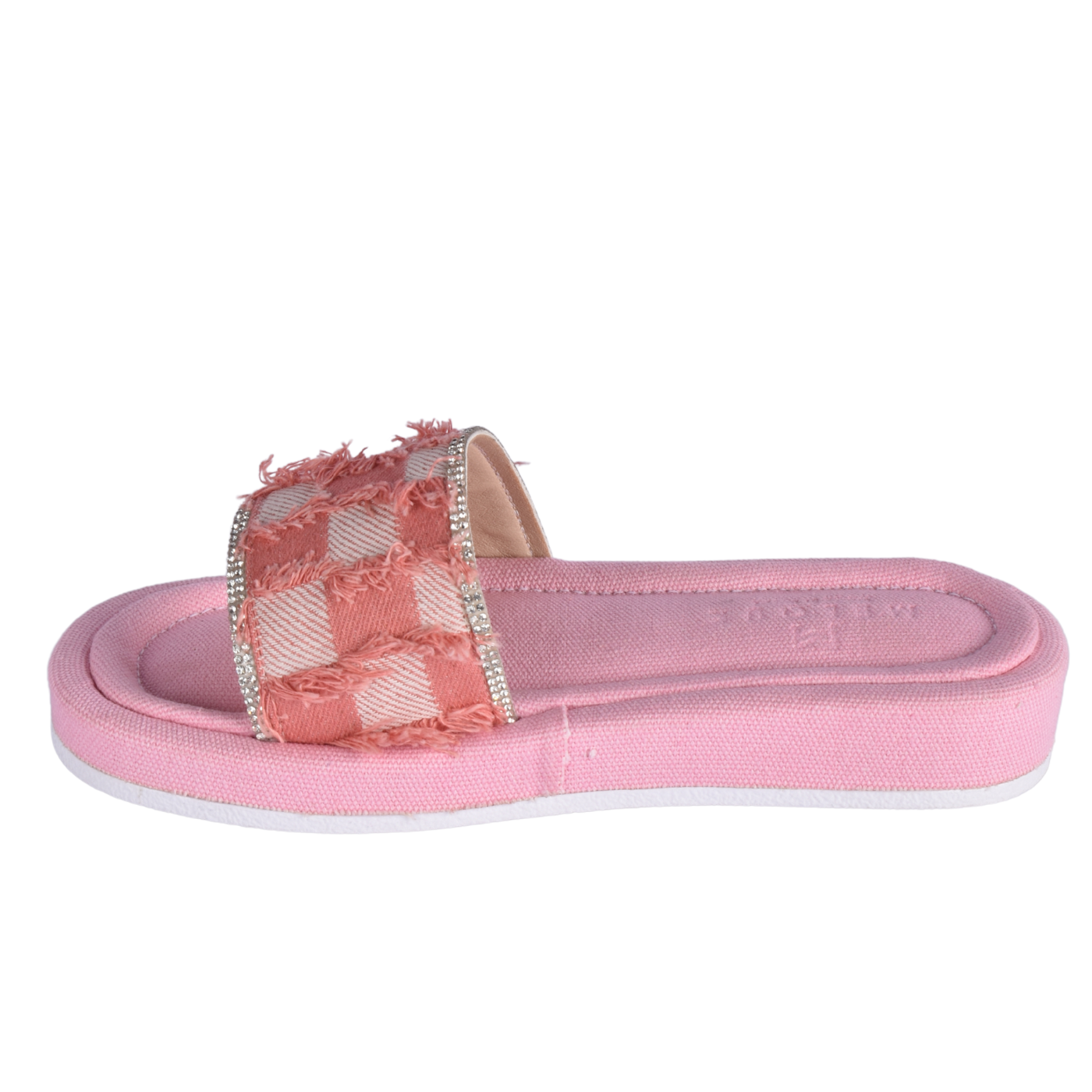 Textured Slide with Crystal Trim