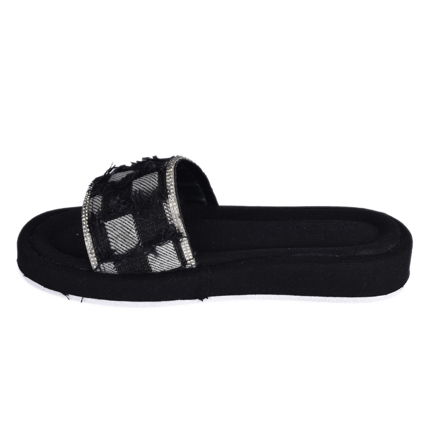 Textured Slide with Crystal Trim