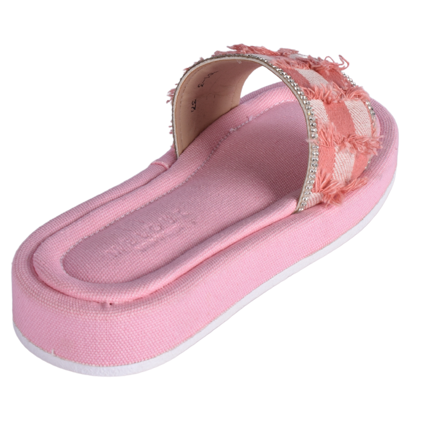 Textured Slide with Crystal Trim