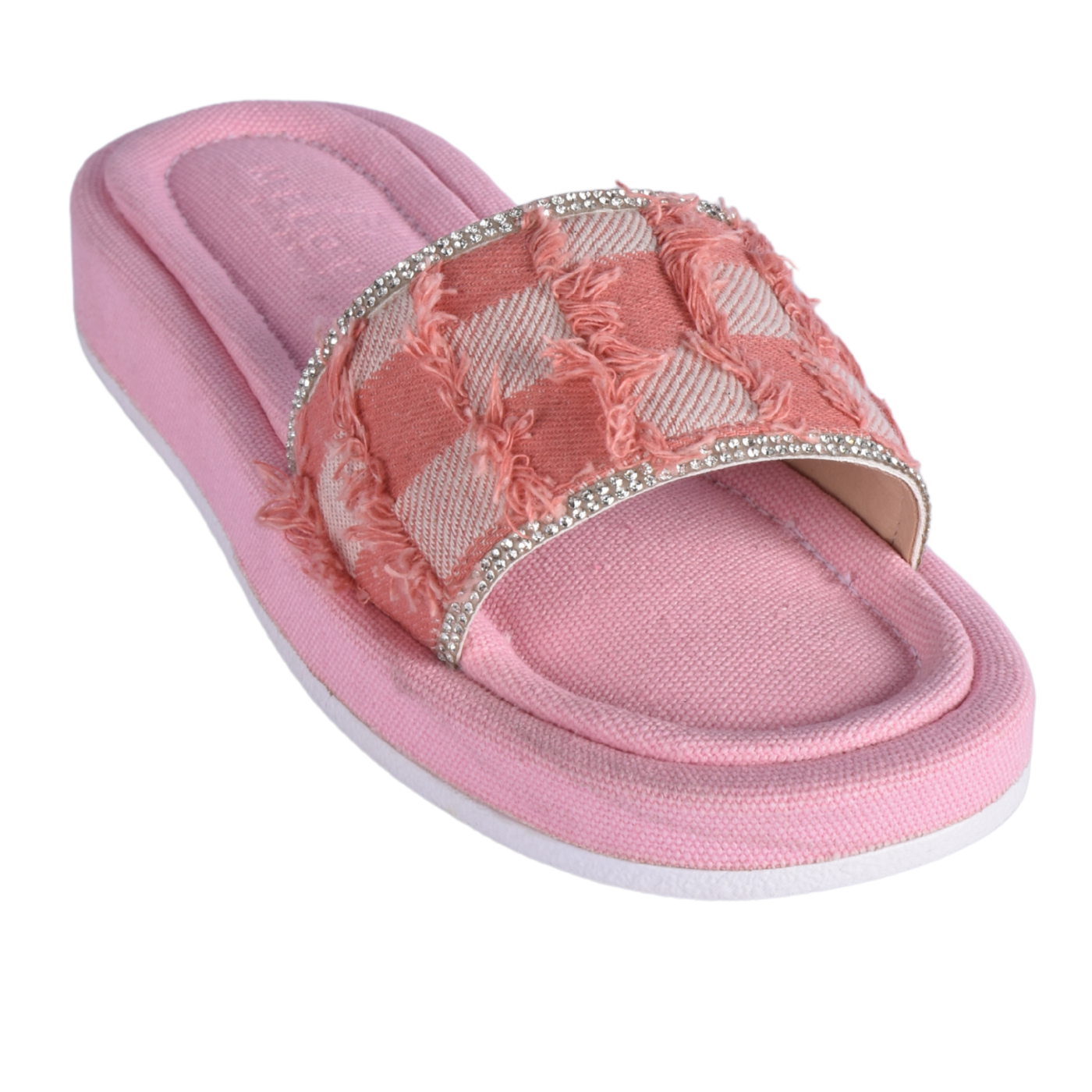 Textured Slide with Crystal Trim