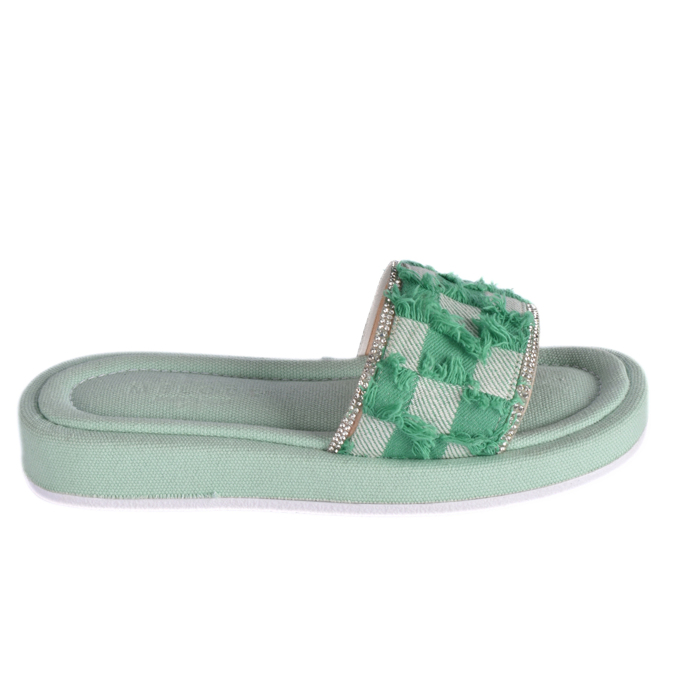 Textured Slide with Crystal Trim