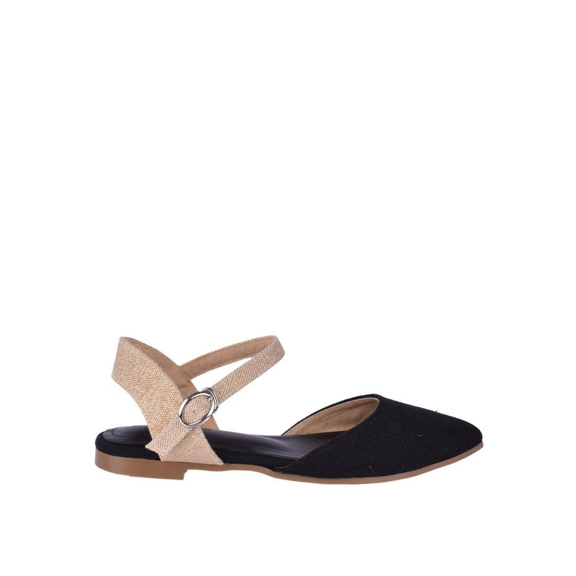 Flat Mid-Heel Sandal