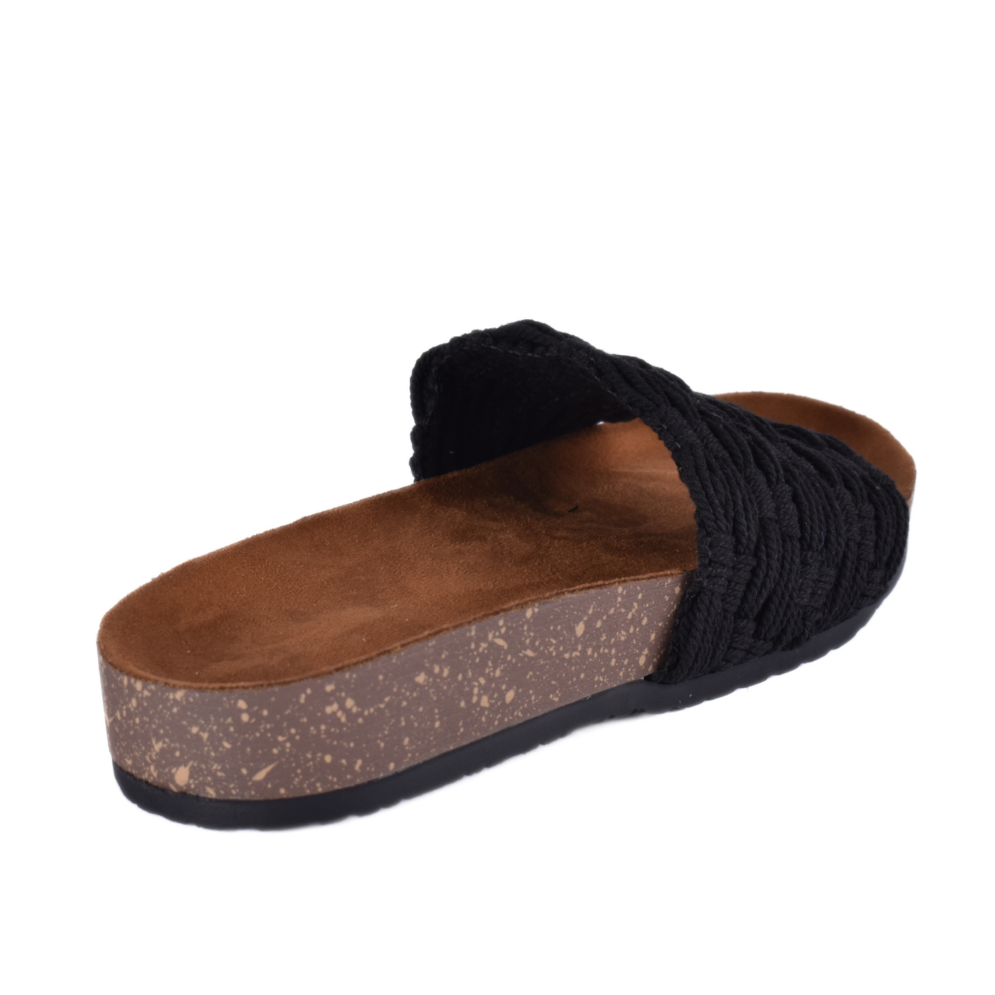 Embossed Leather Flat Slipper