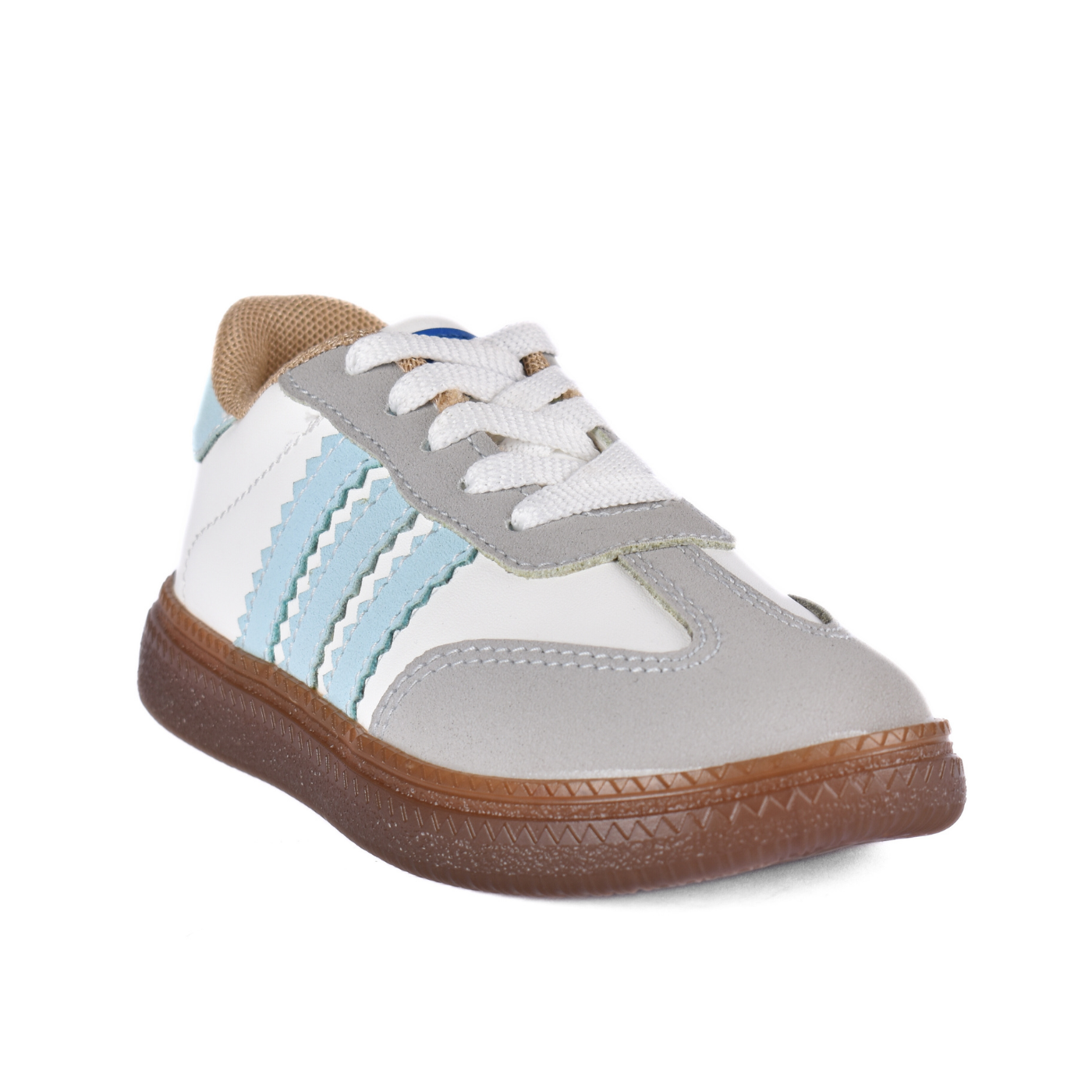Embossed Sneakers Kids With Details Light blue 63 30S Melouk