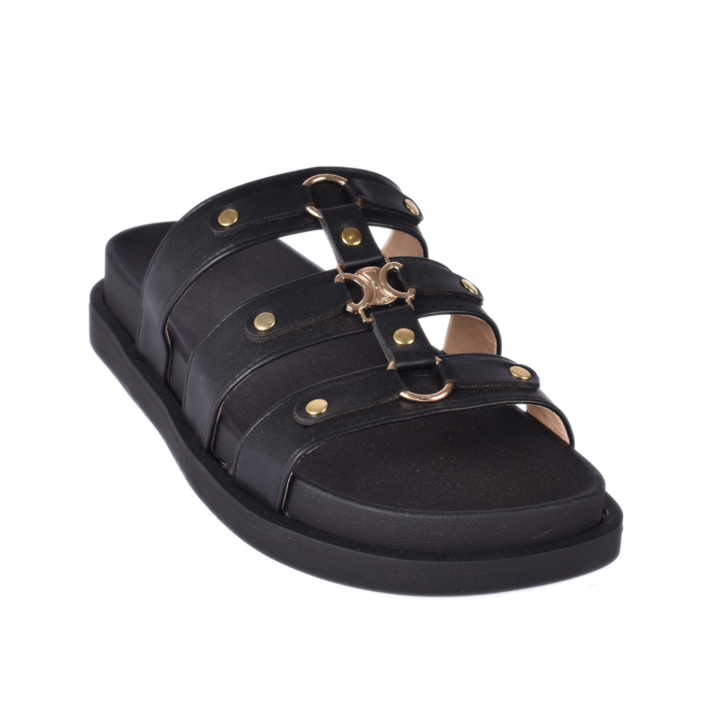 Rebal Buckle Slide Slipper