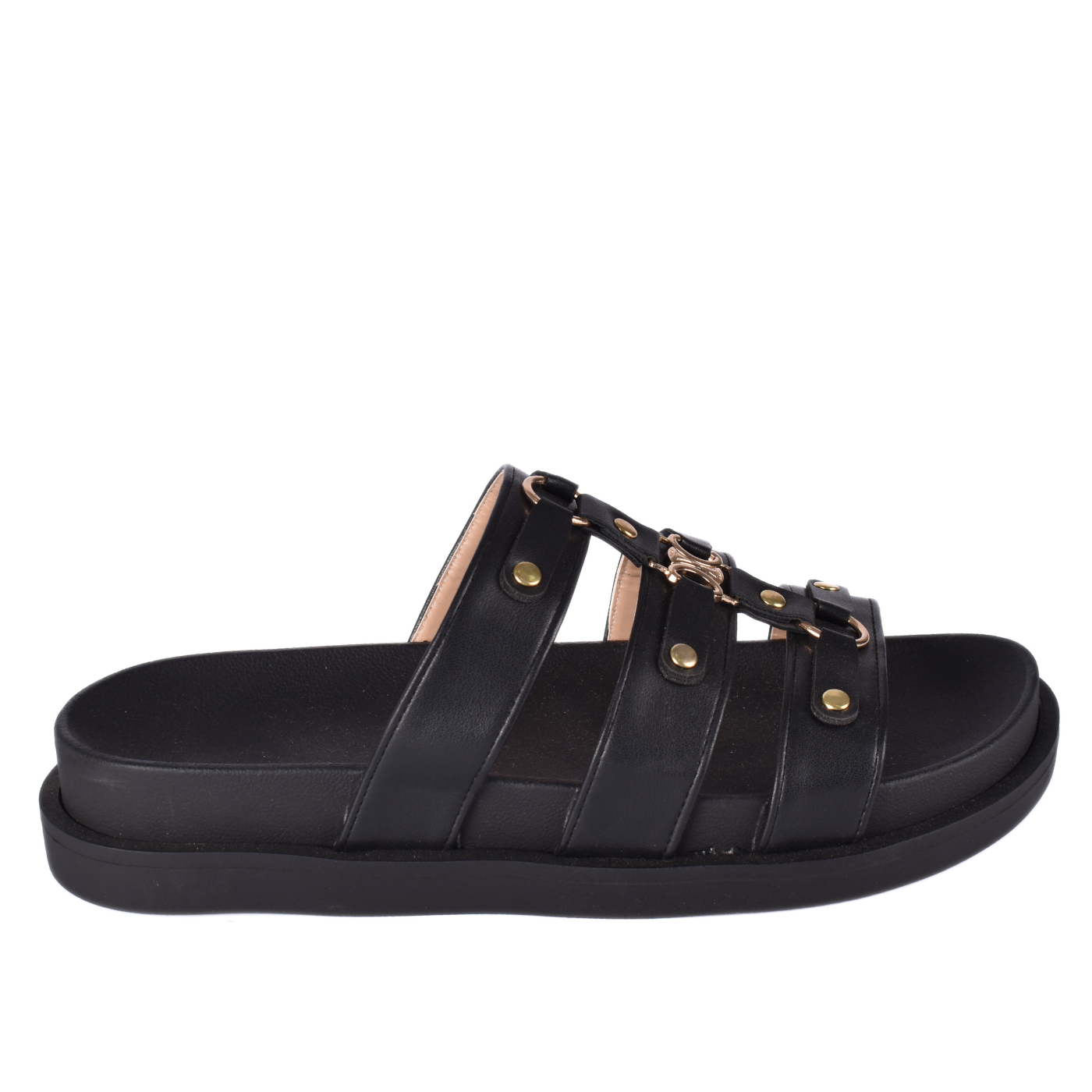 Rebal Buckle Slide Slipper Melouk