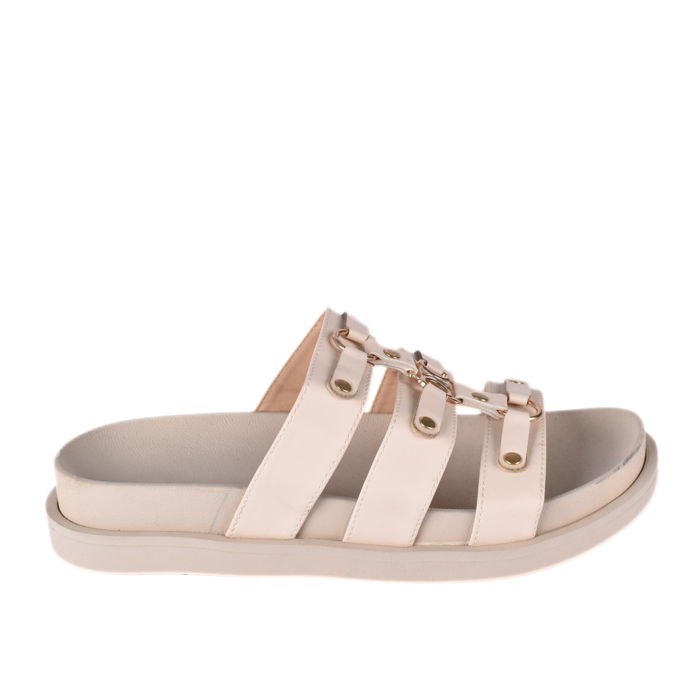 Rebal Buckle Slide Slipper Melouk