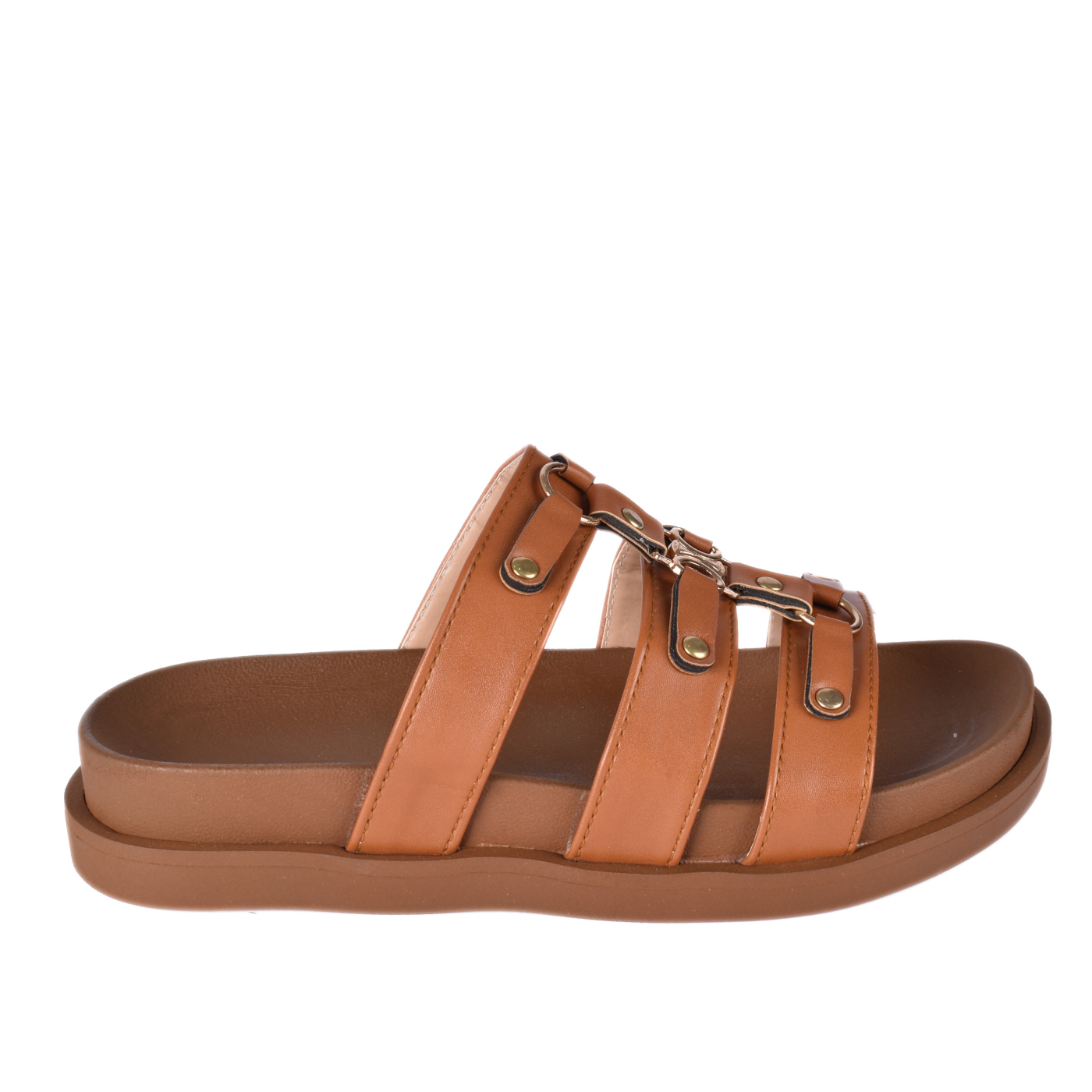 Rebal Buckle Slide Slipper Melouk
