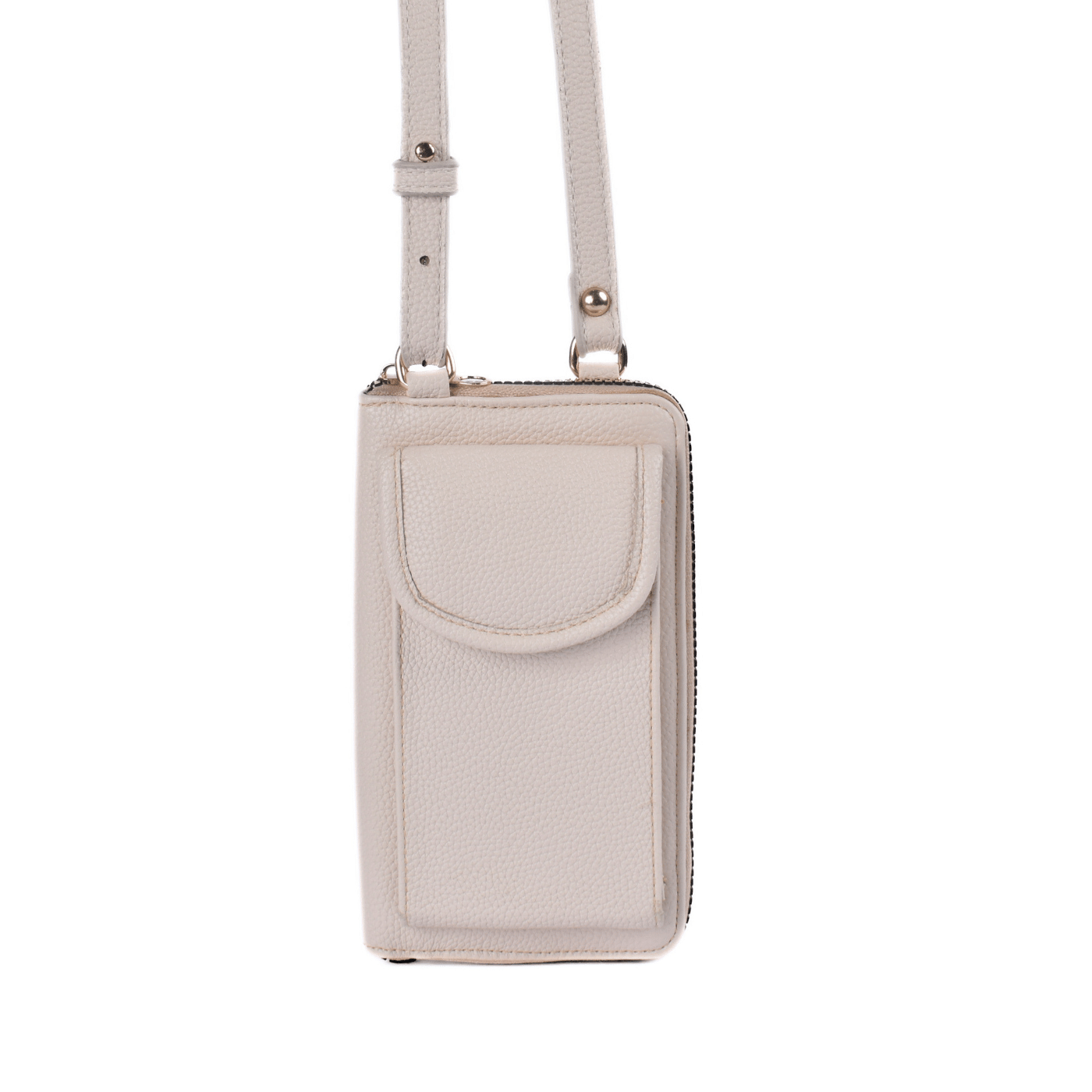 Compact Wristlet Purse White Melouk