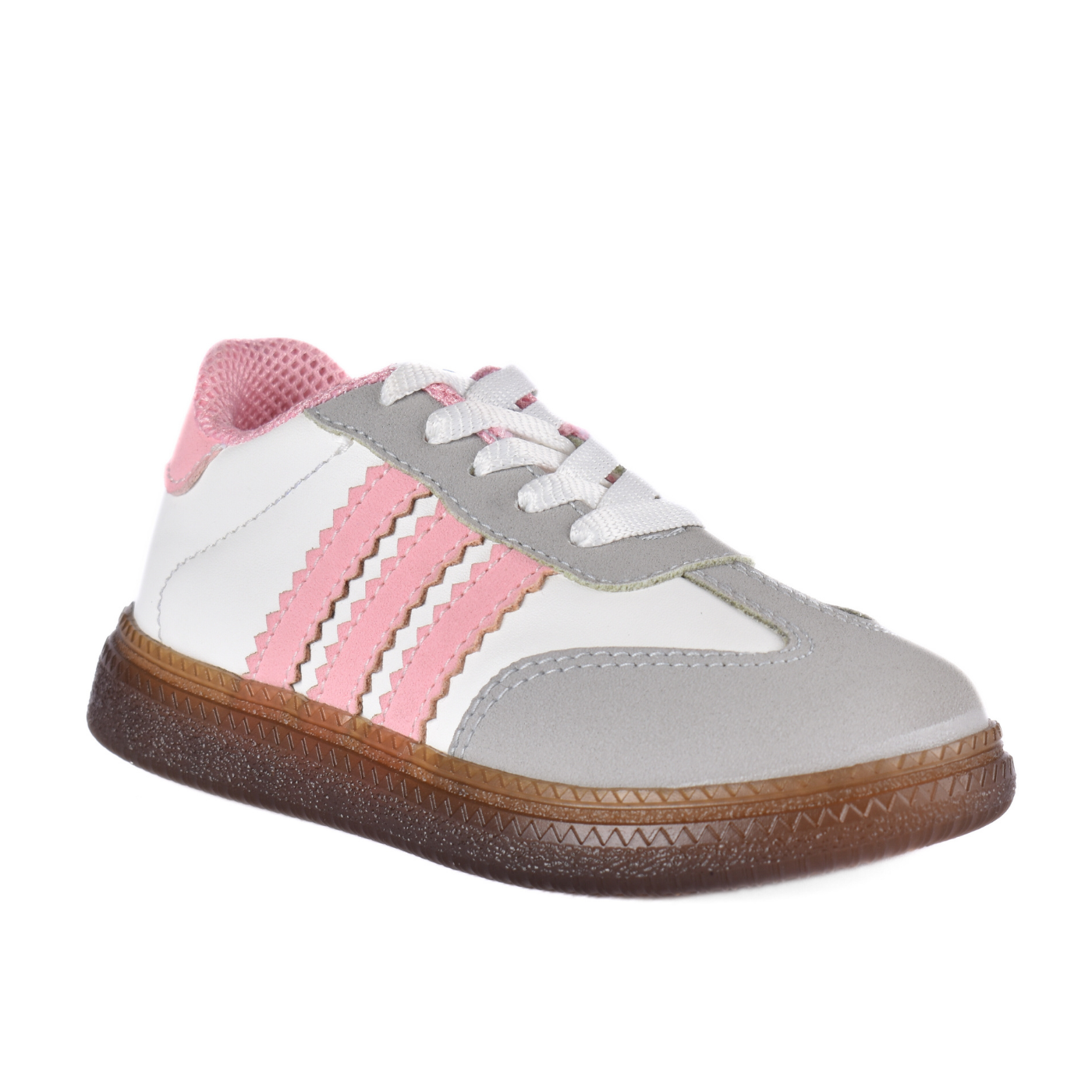 Embossed Sneakers Kids With Details Pink 63 30S Melouk