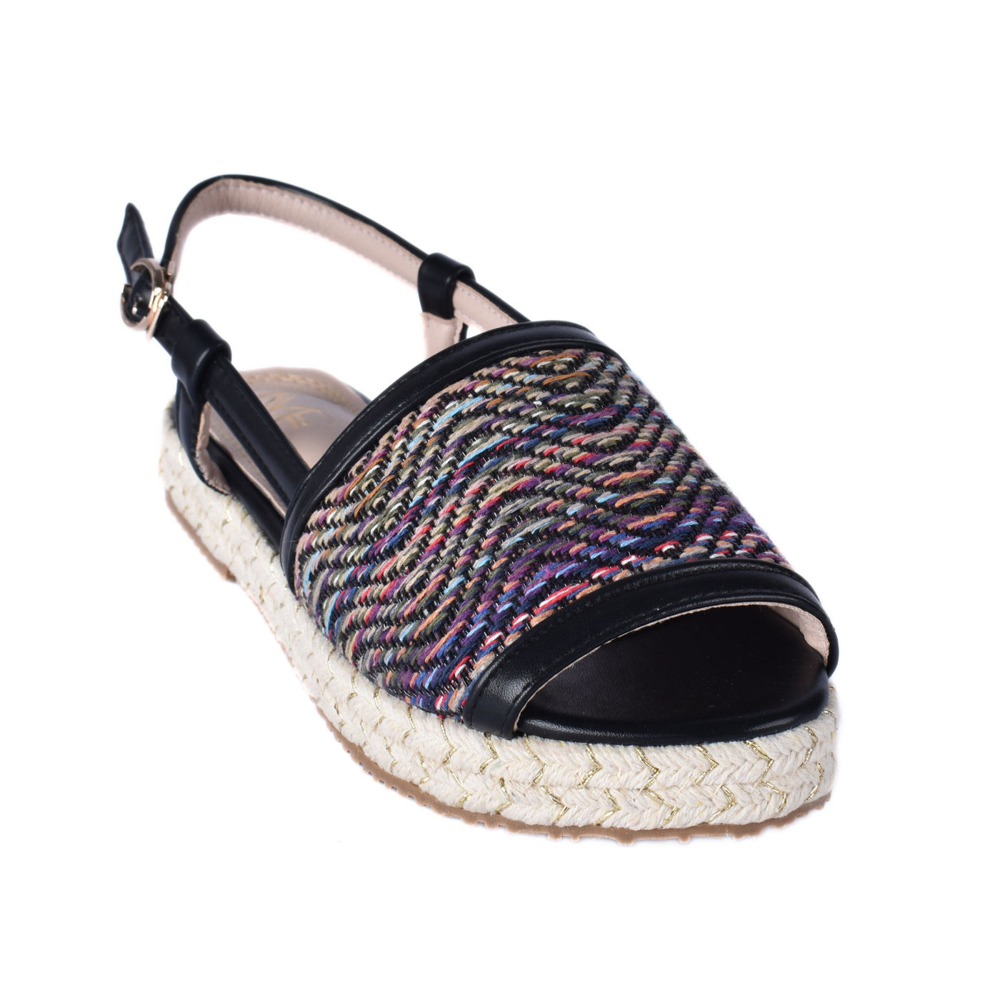 Braided, Beaded & Tassled Buckle Closure Wedge Sandals