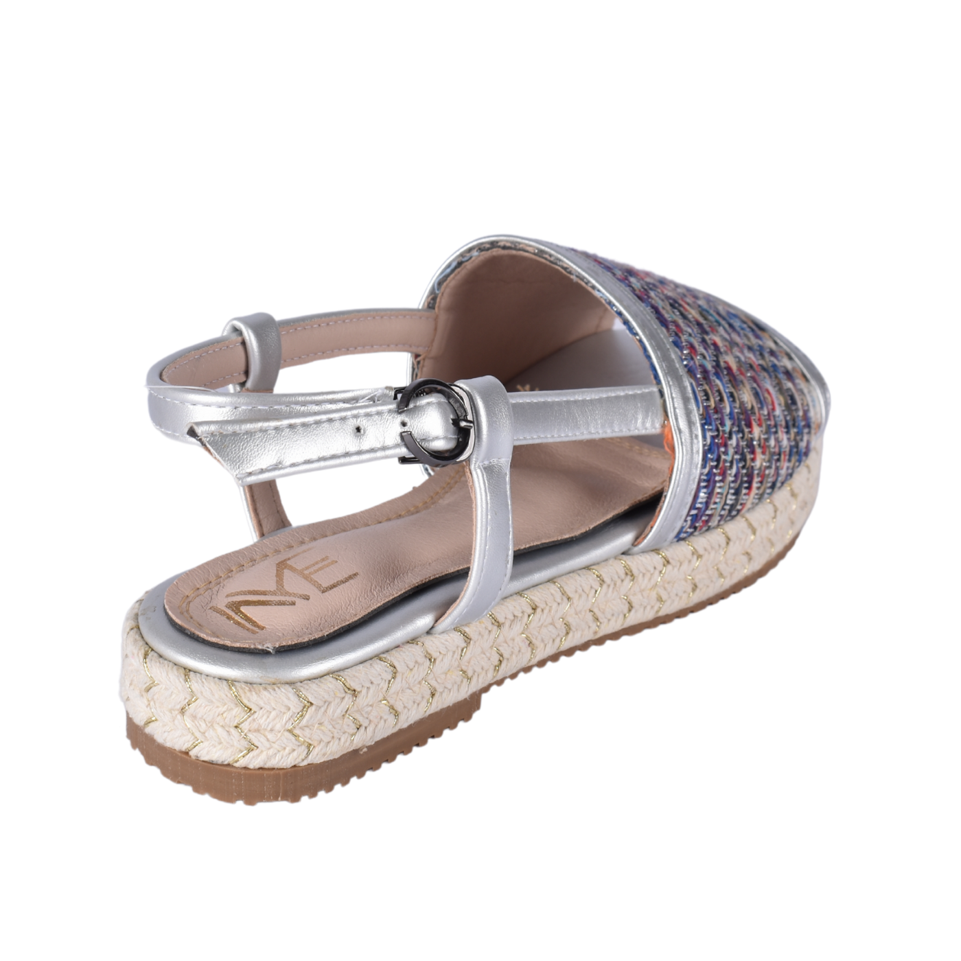 Braided, Beaded & Tassled Buckle Closure Wedge Sandals