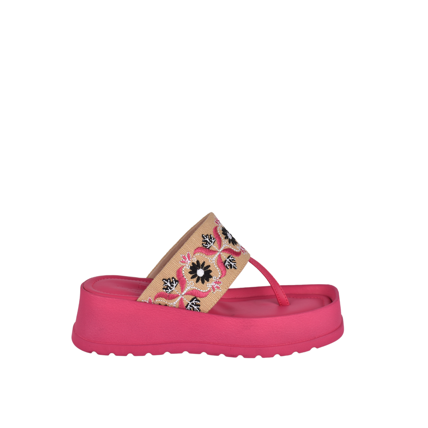 Strap Platform Slipper with details