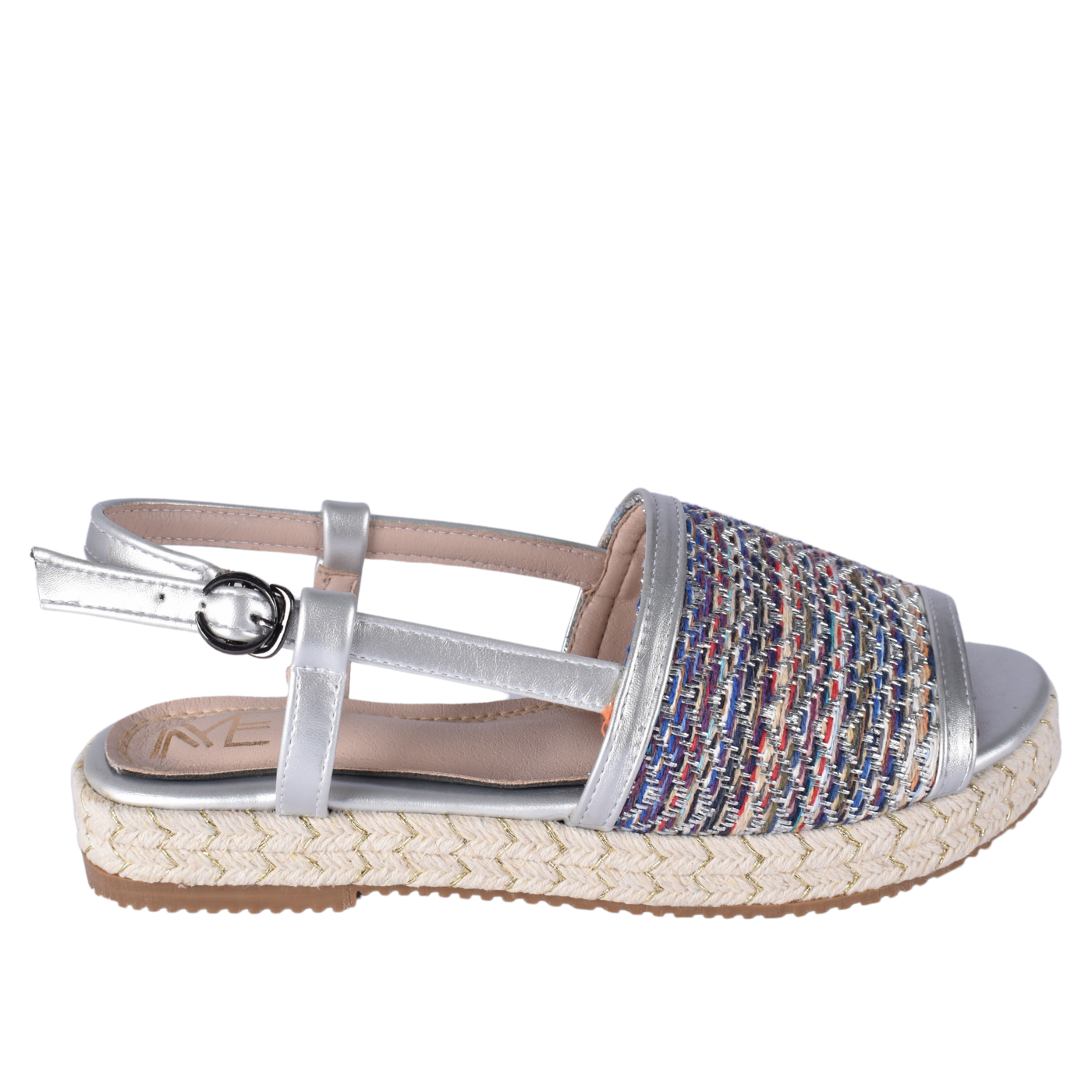 Braided, Beaded & Tassled Buckle Closure Wedge Sandals