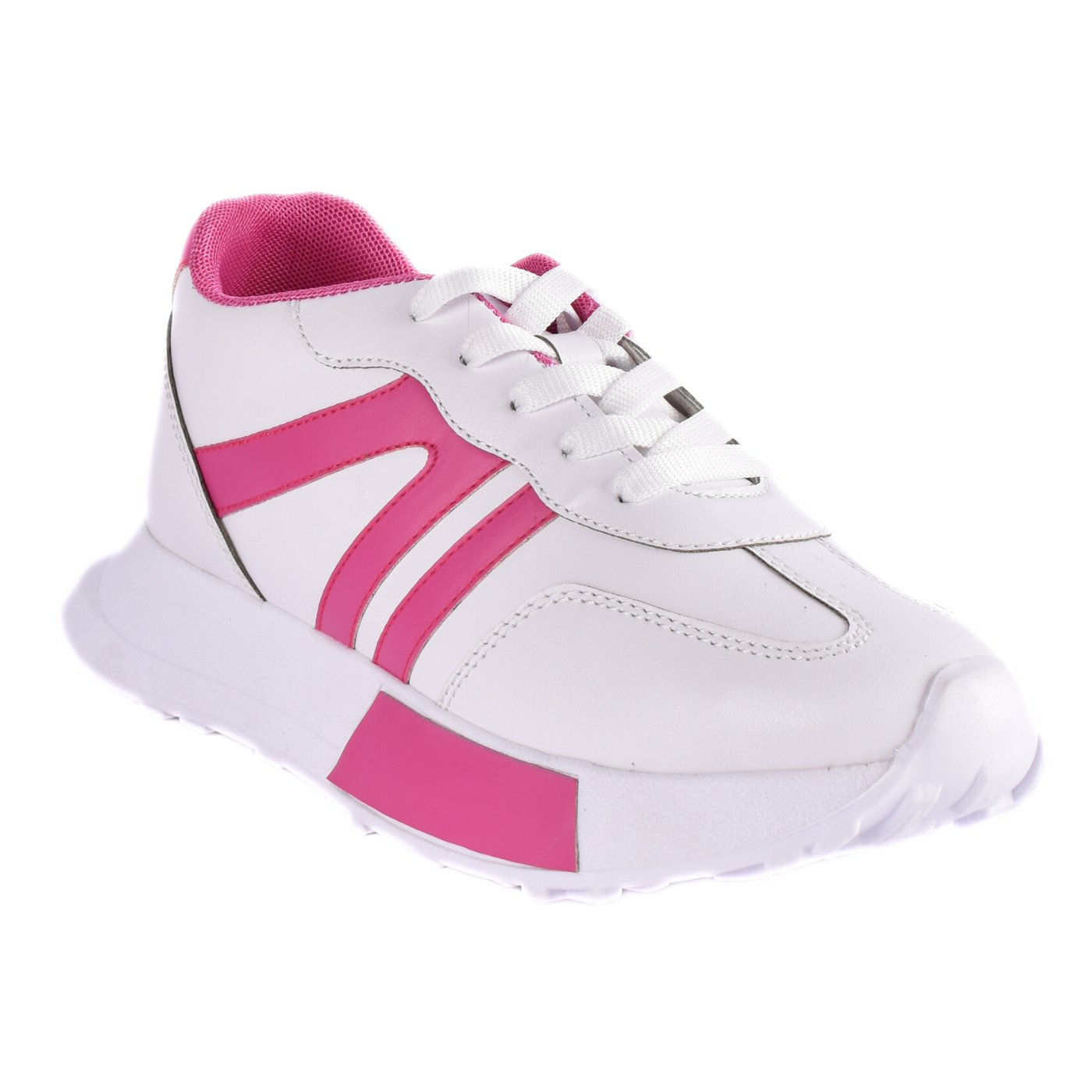 Casual Lace Up Sneakers Fushsia Melouk