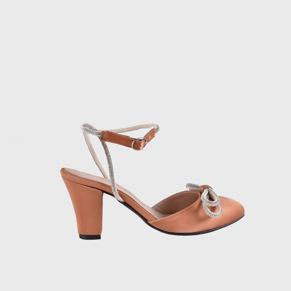 Ankle Strap Havana High Heeled Sandal