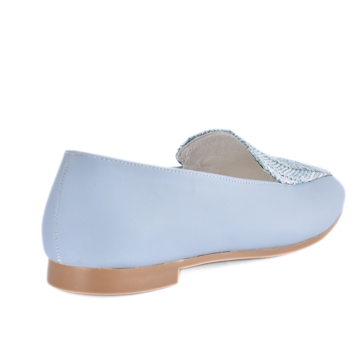Flat Shoes Textile Stitched With Details Melouk