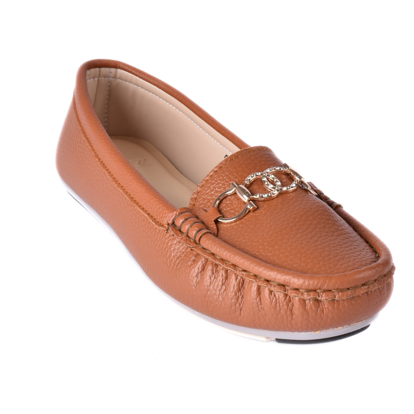 Leather Slip-On Flat Shoes