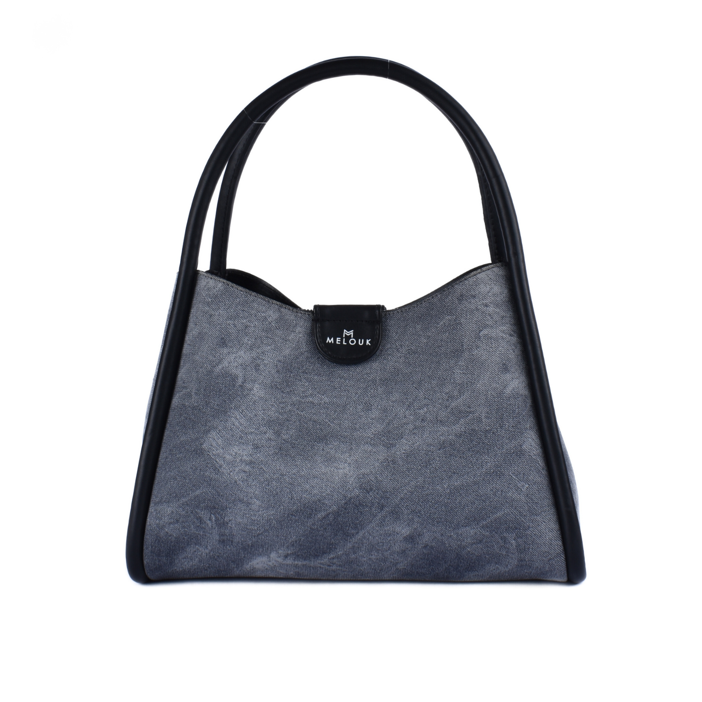 Shades Of Denim Blue Shoulder Bag Black Melouk