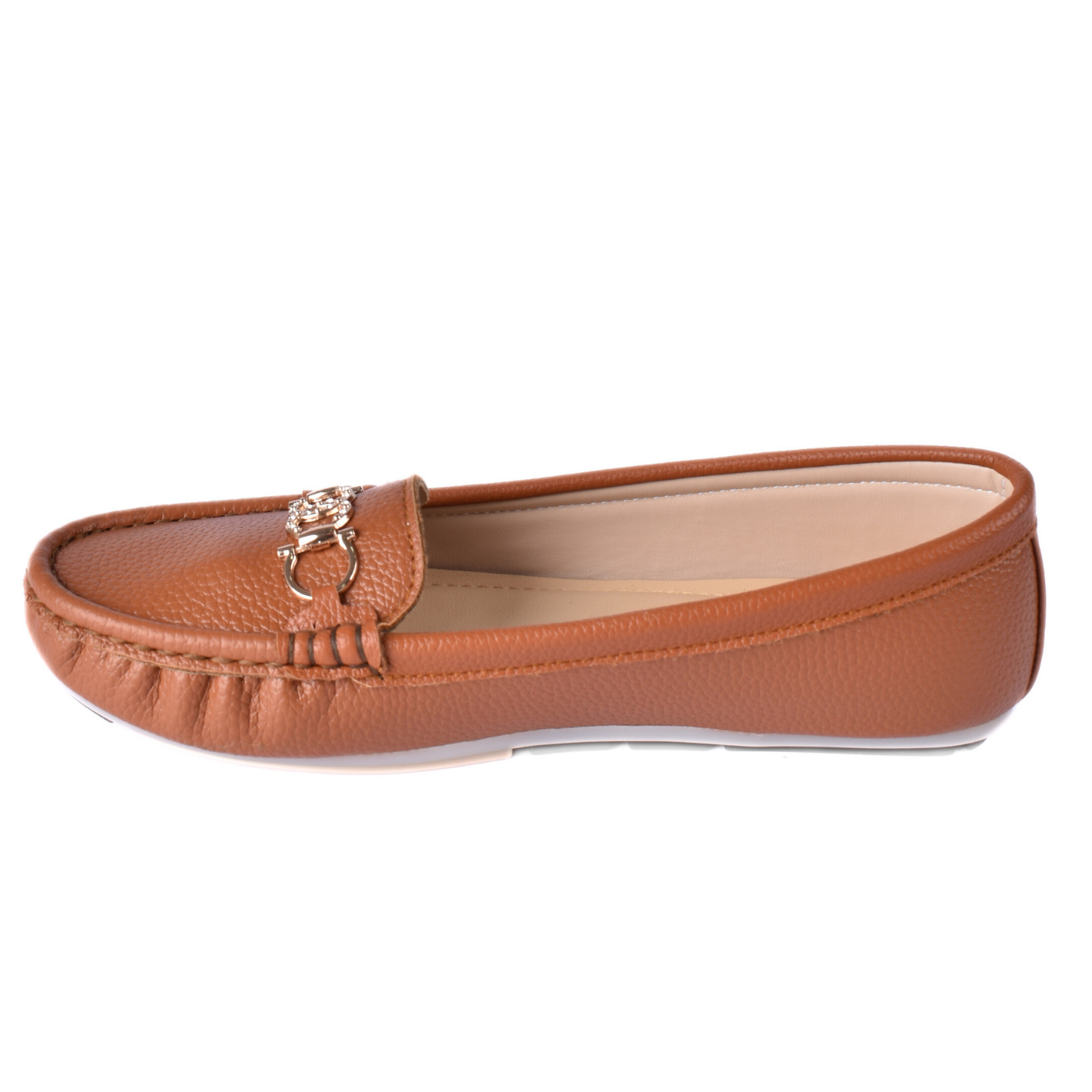 Leather Slip-On Flat Shoes