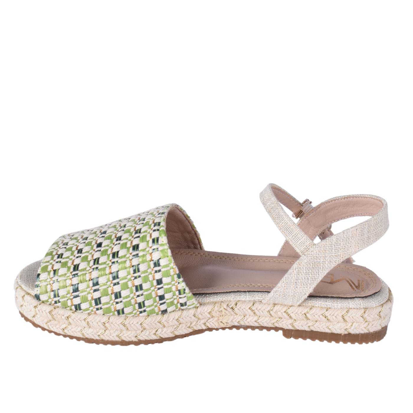 Woven Espadrille Sandal With Ankle Strap Melouk