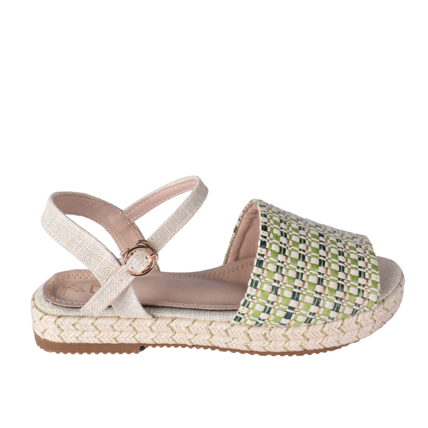 Woven Espadrille Sandal With Ankle Strap Melouk