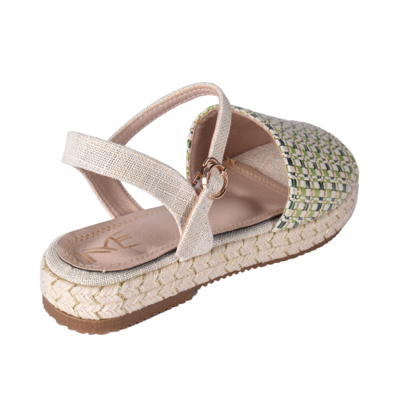 Woven Espadrille Sandal With Ankle Strap Melouk