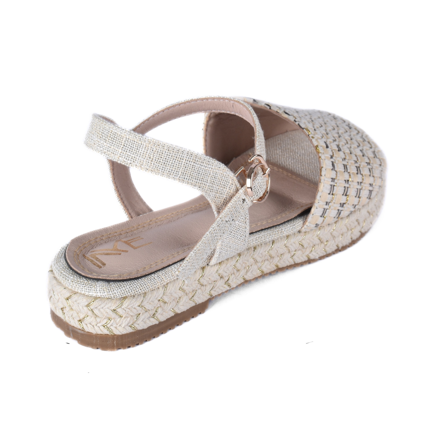 Woven Espadrille Sandal With Ankle Strap Melouk