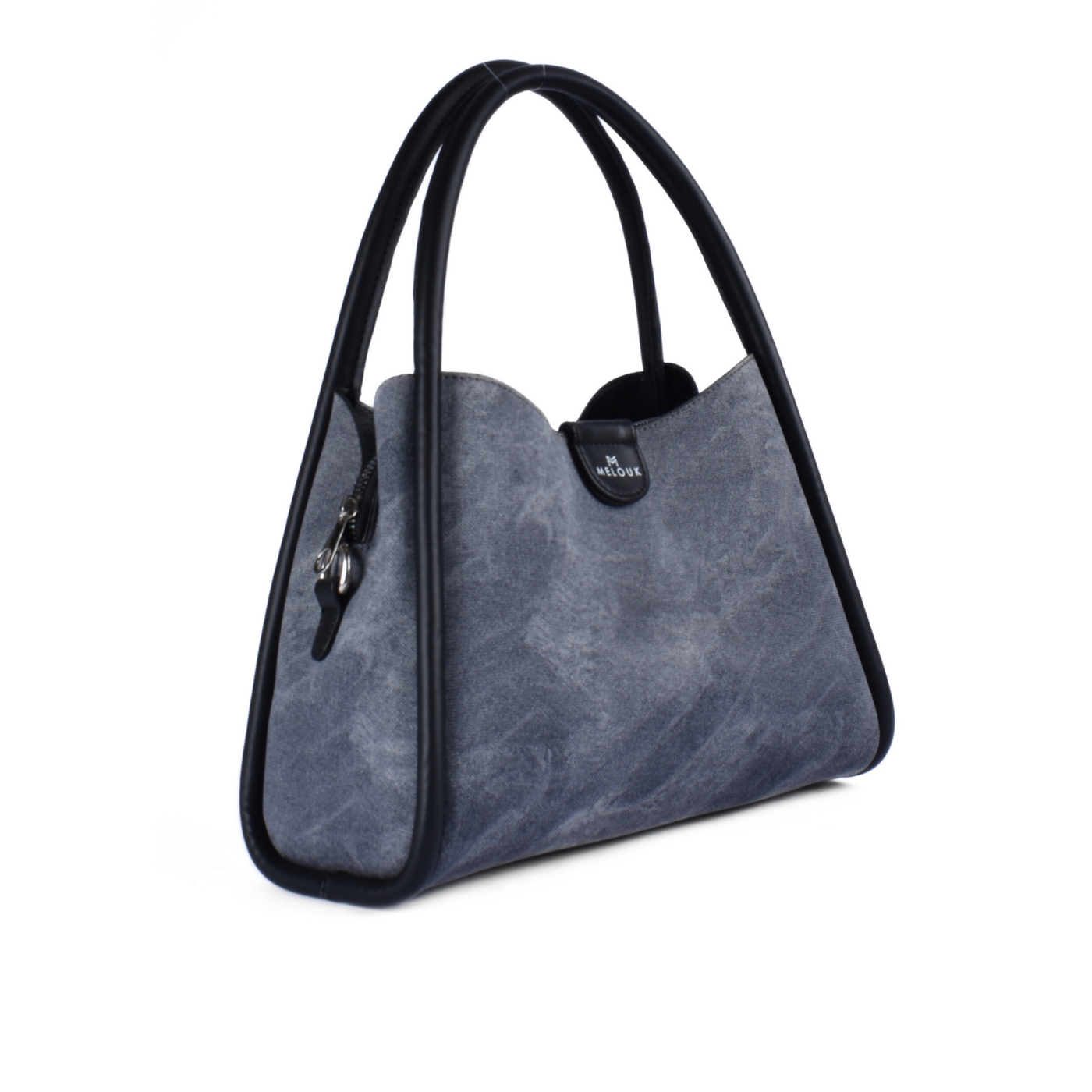 Shades Of Denim Blue Shoulder Bag Melouk