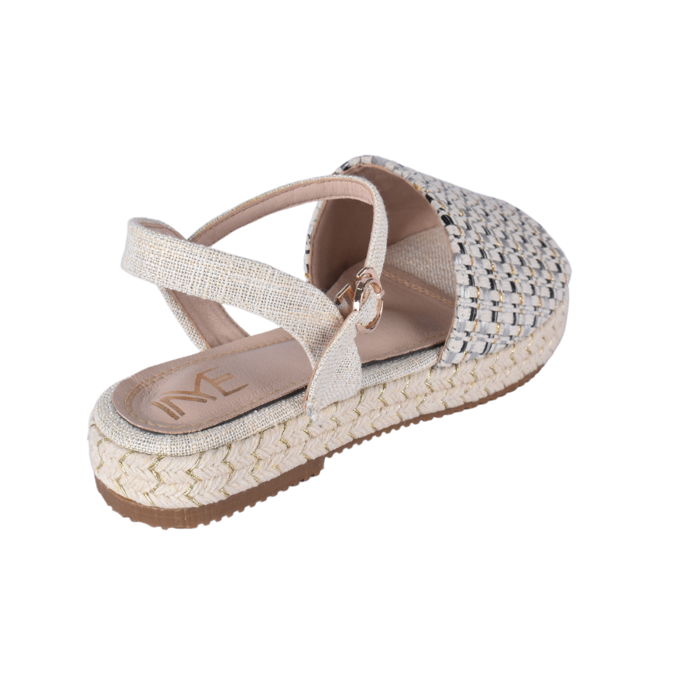 Woven Espadrille Sandal With Ankle Strap Melouk