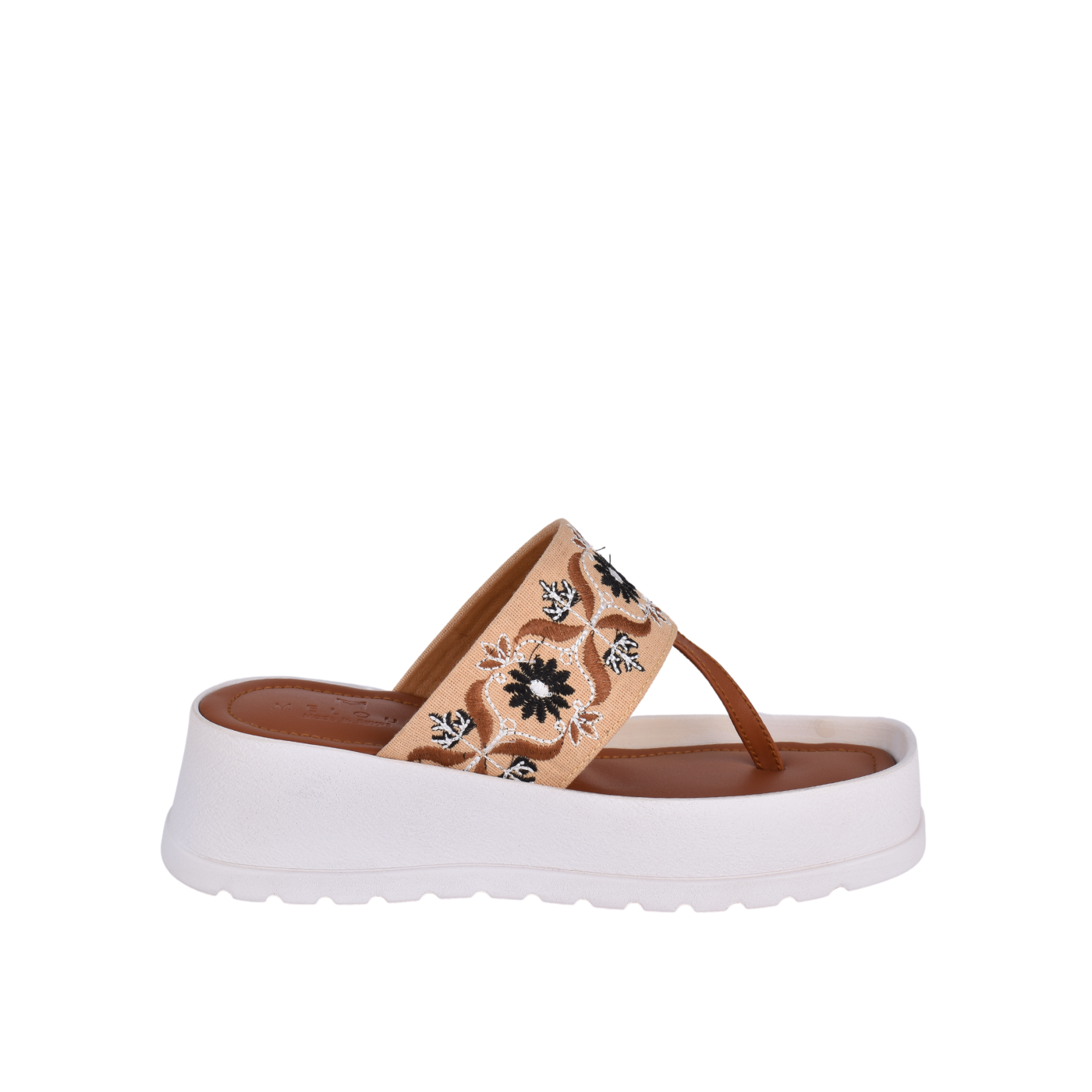 Strap Platform Slipper with details