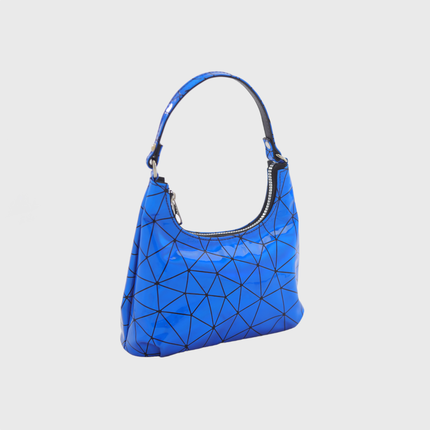 Blue Shoulder Bag with Mini