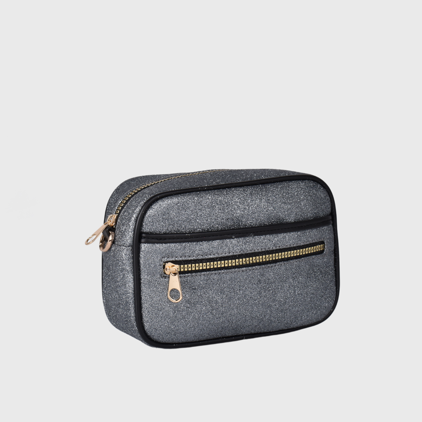 Black Embossed Mini Cross Body Bag Melouk