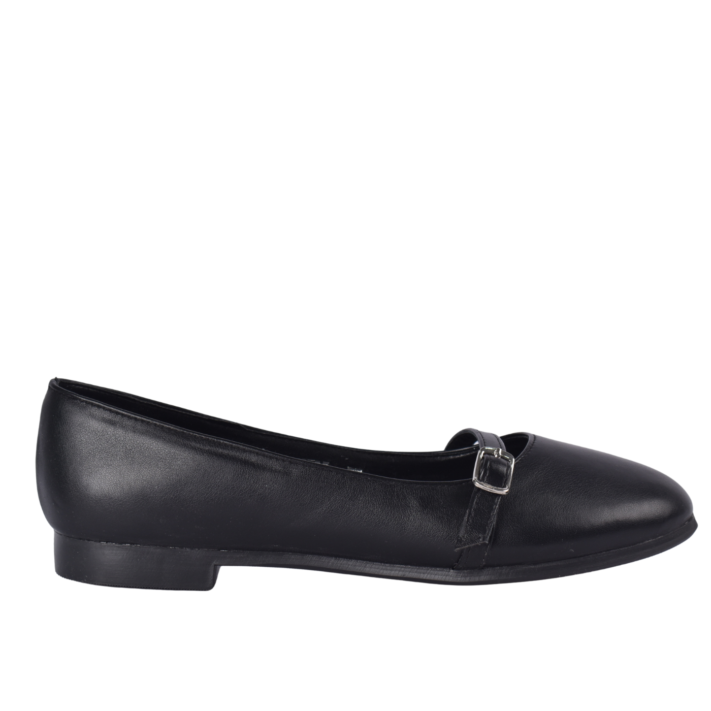 Simple Buckle Flat Shoes