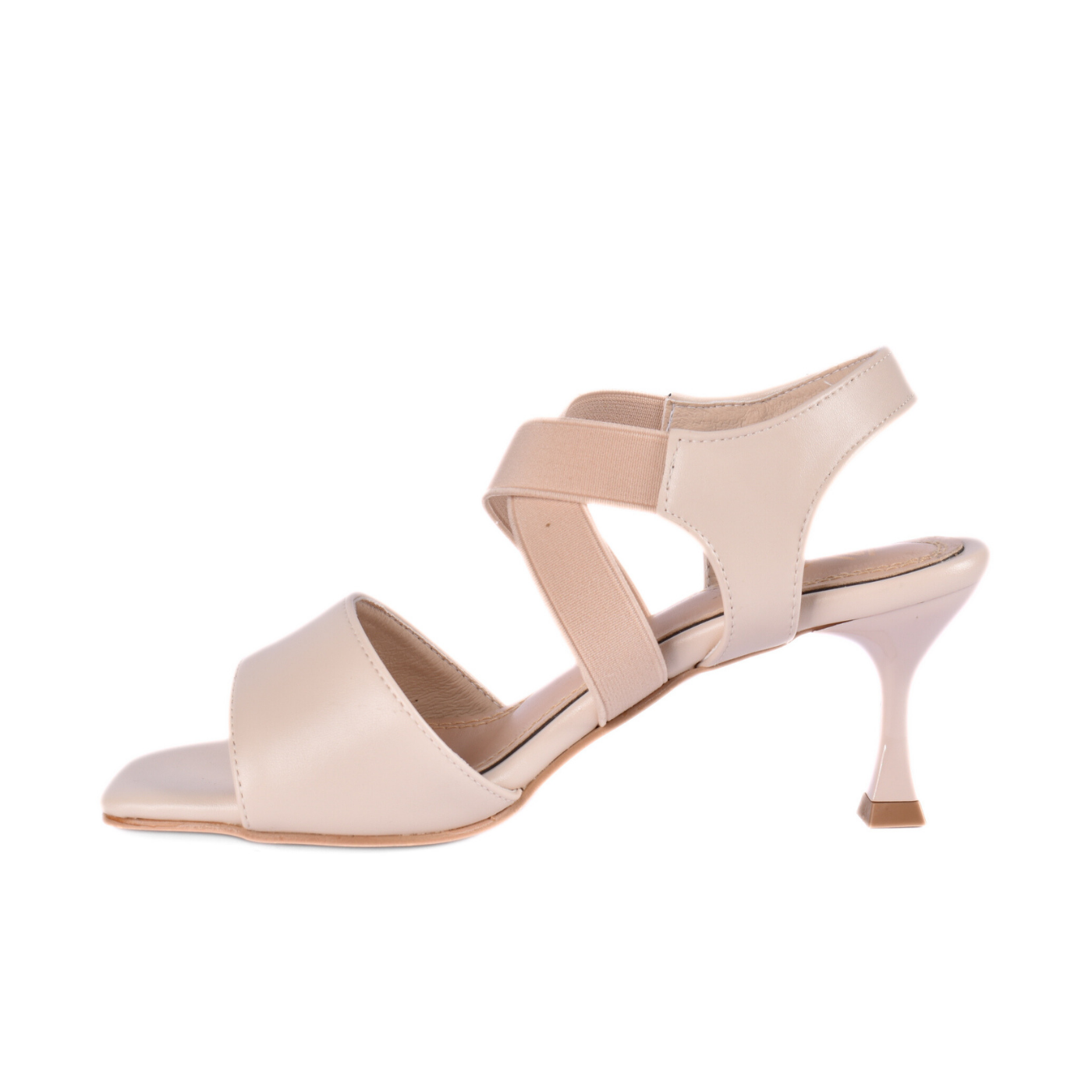 Open-Toe Elastic Strap with Heel Sandal Melouk