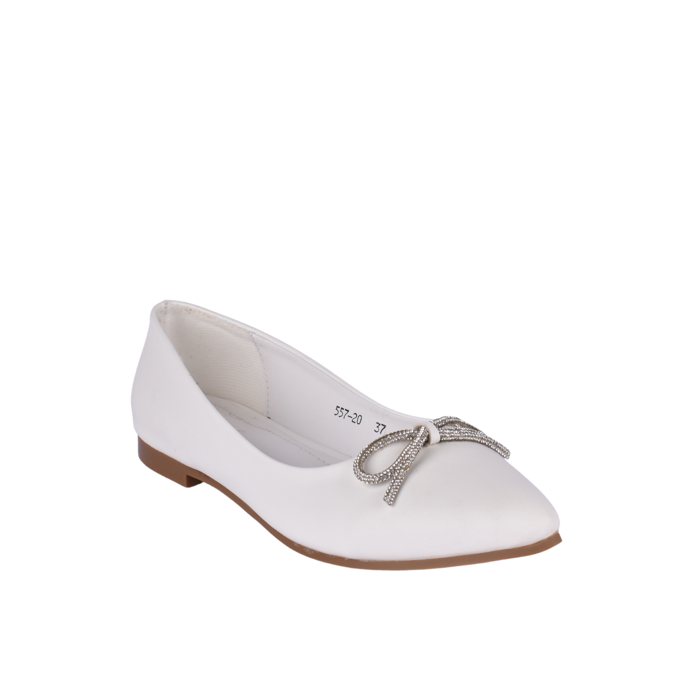 Shoe Flat Embossed Leather Melouk