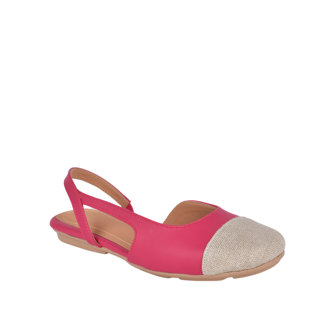 Flat Mid-Heel Sandal
