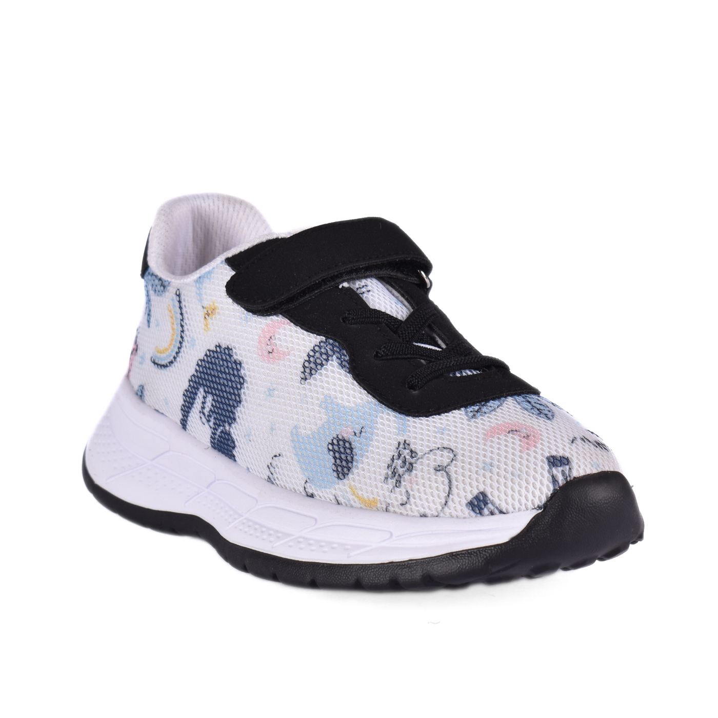 Embossed Sneakers Kids With Details Black 80 30S Melouk