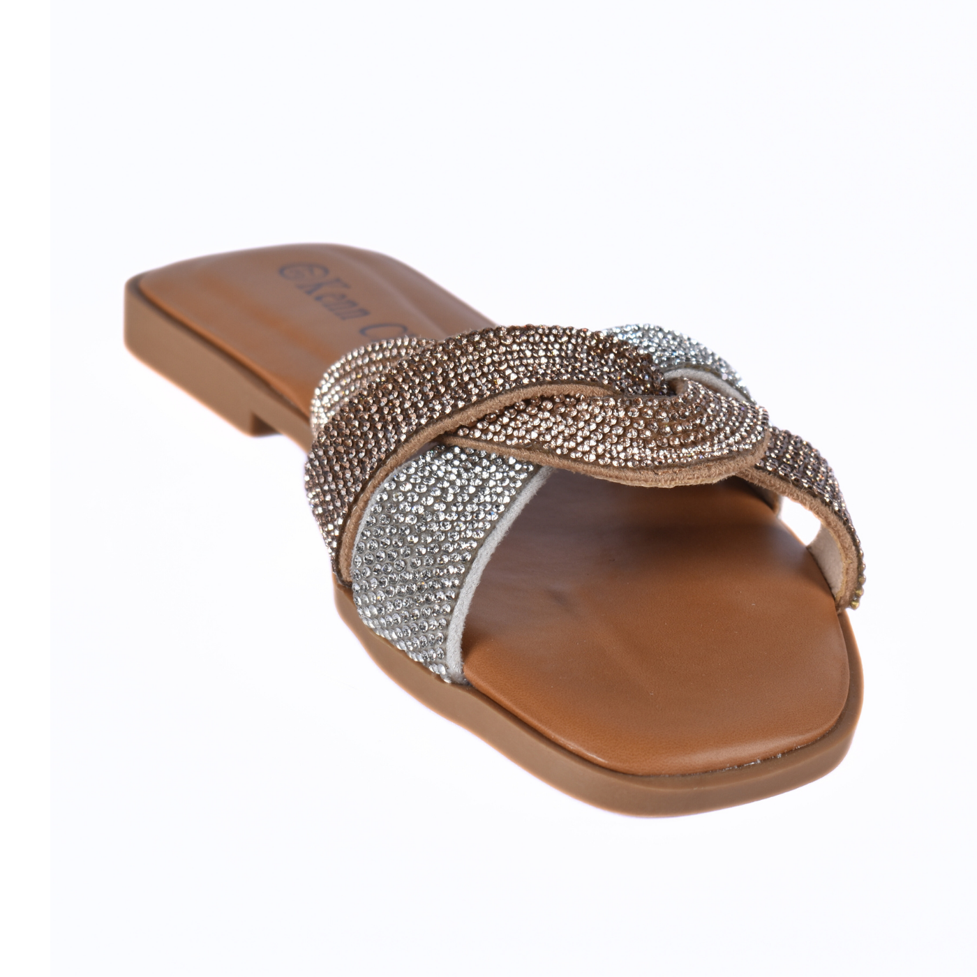 Slip On Flat Bling-Bling Slippers Coral Melouk