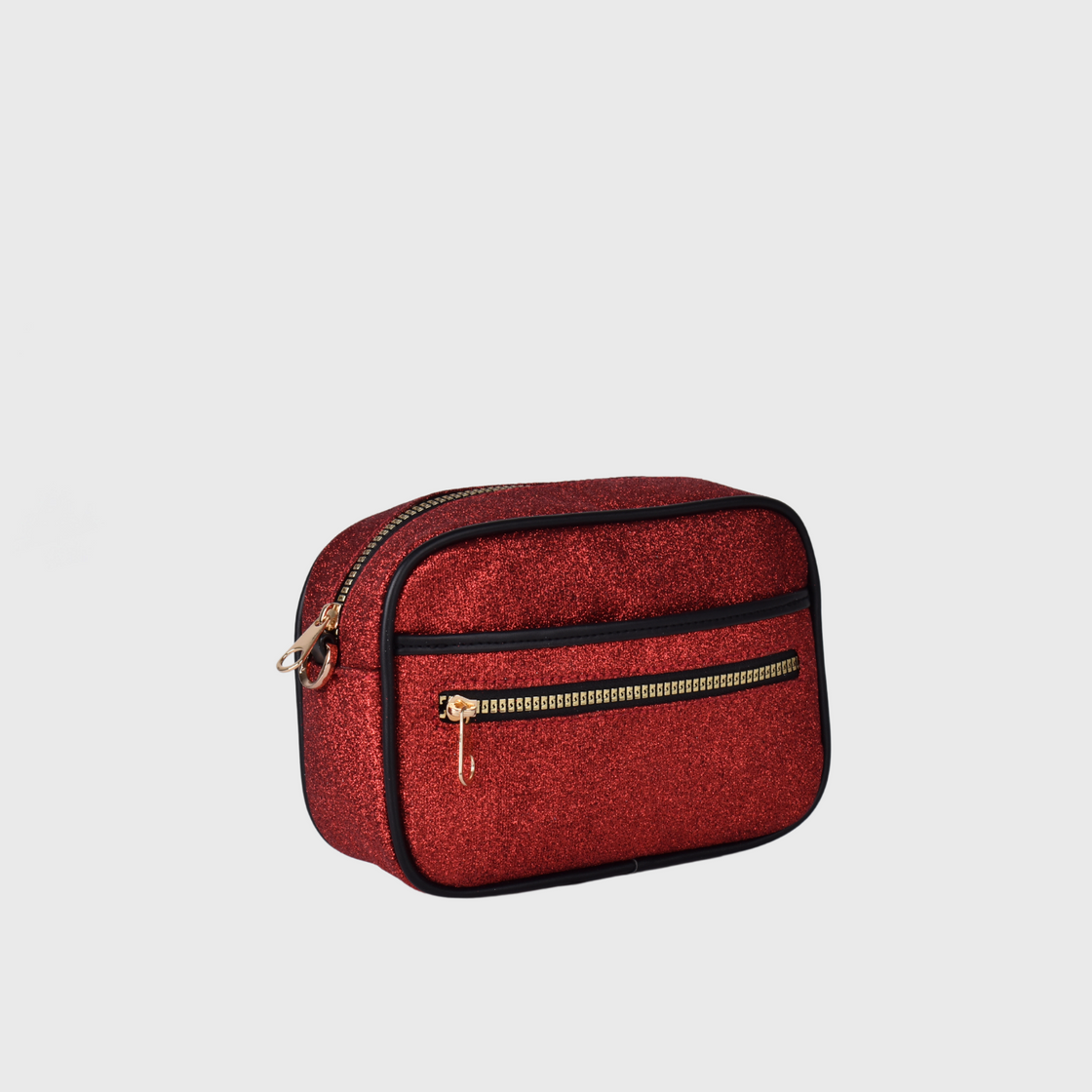 Red Embossed Mini Cross Body bag