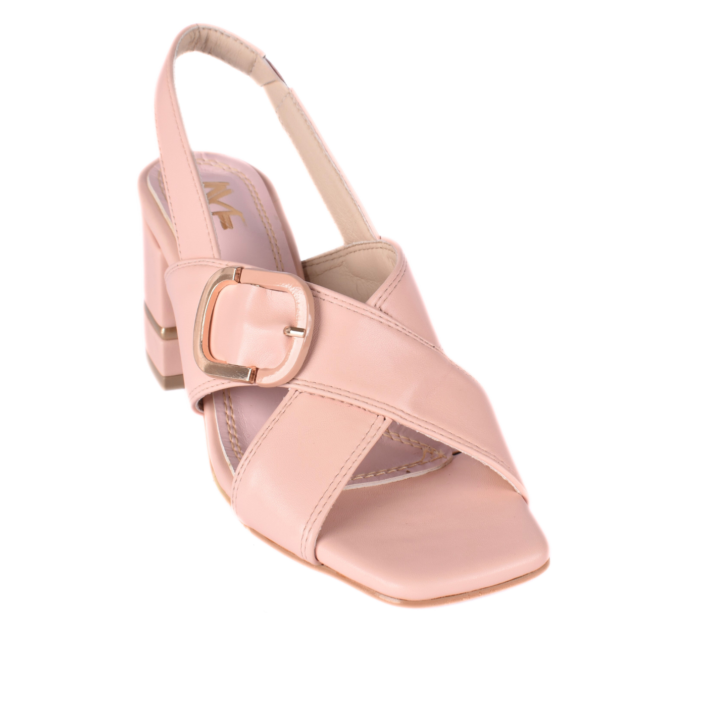 Cross-Strap Sandals With Buckle Chic and Comfortable Design Light pink Melouk