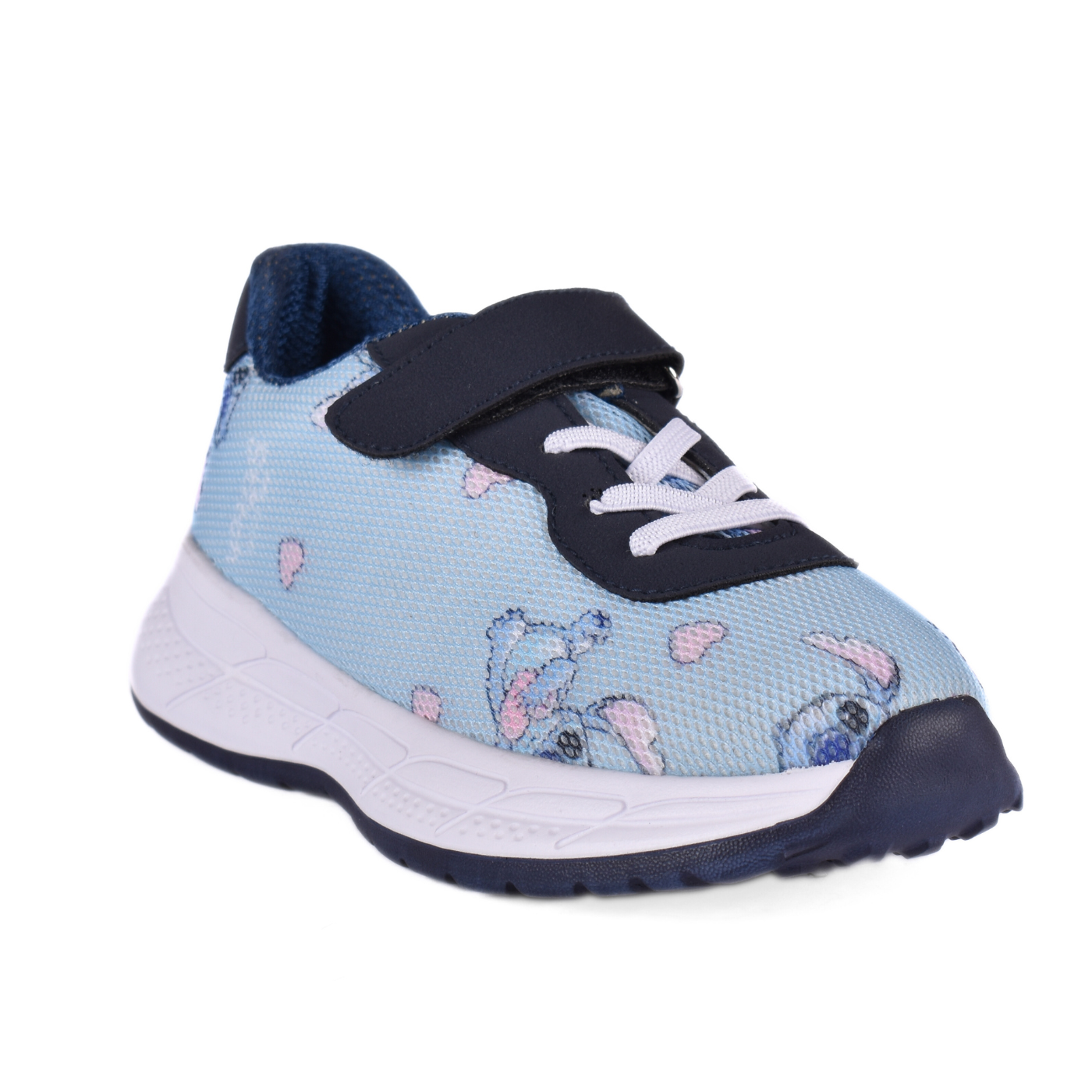 Embossed Sneakers Kids With Details Blue 80 30S Melouk